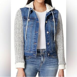 WALLFLOWER Dreamer Jacket Denim & Sweater Hoodie